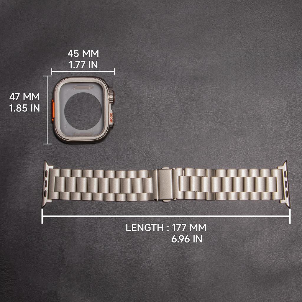 Чехол+Ремешок для Apple Watch Ultra 2 Ремешок 49мм 46мм 42мм 45мм 44мм Браслет из нержавеющей стали IWatch Серии 10 9 8 7 SE Металлический Чехол