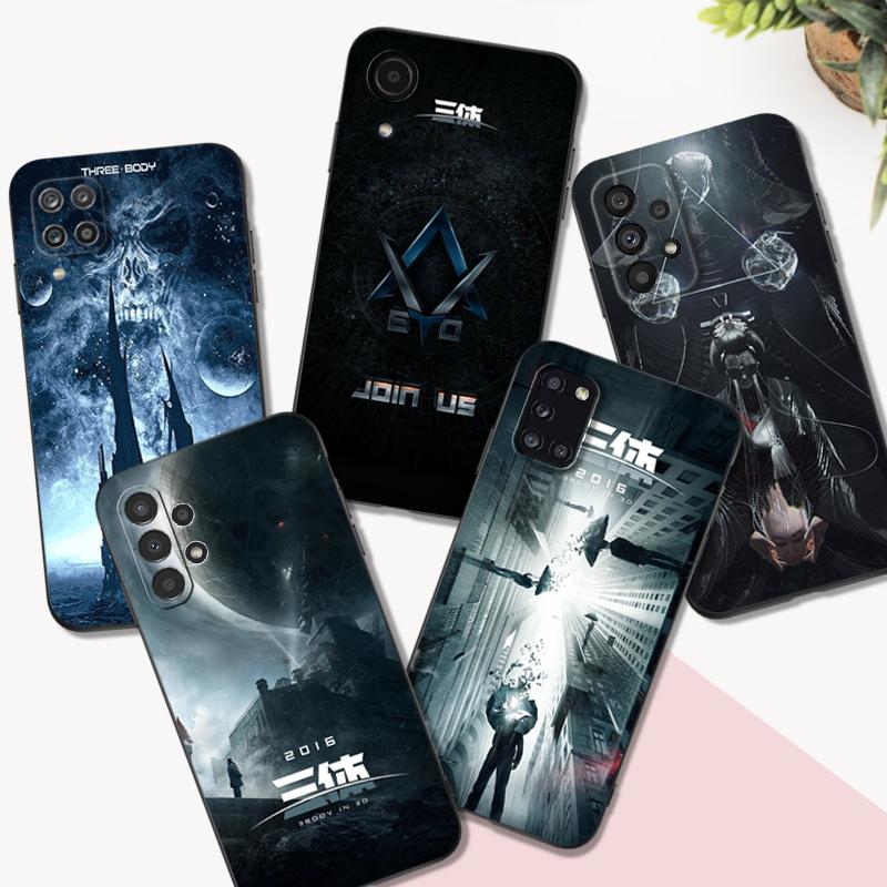 Black Tpu Case For Samsung Galaxy A03 SM-A035 A03 Core A03S A13 A23 LTE A33 A53 A73 4G 5G The Three Body Problem