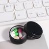 Portable Dust-proof Black Pill Box Light-proof With Lid Mini Medicine Box Not Rust Safety Pill Packing Box Medicine Storage
