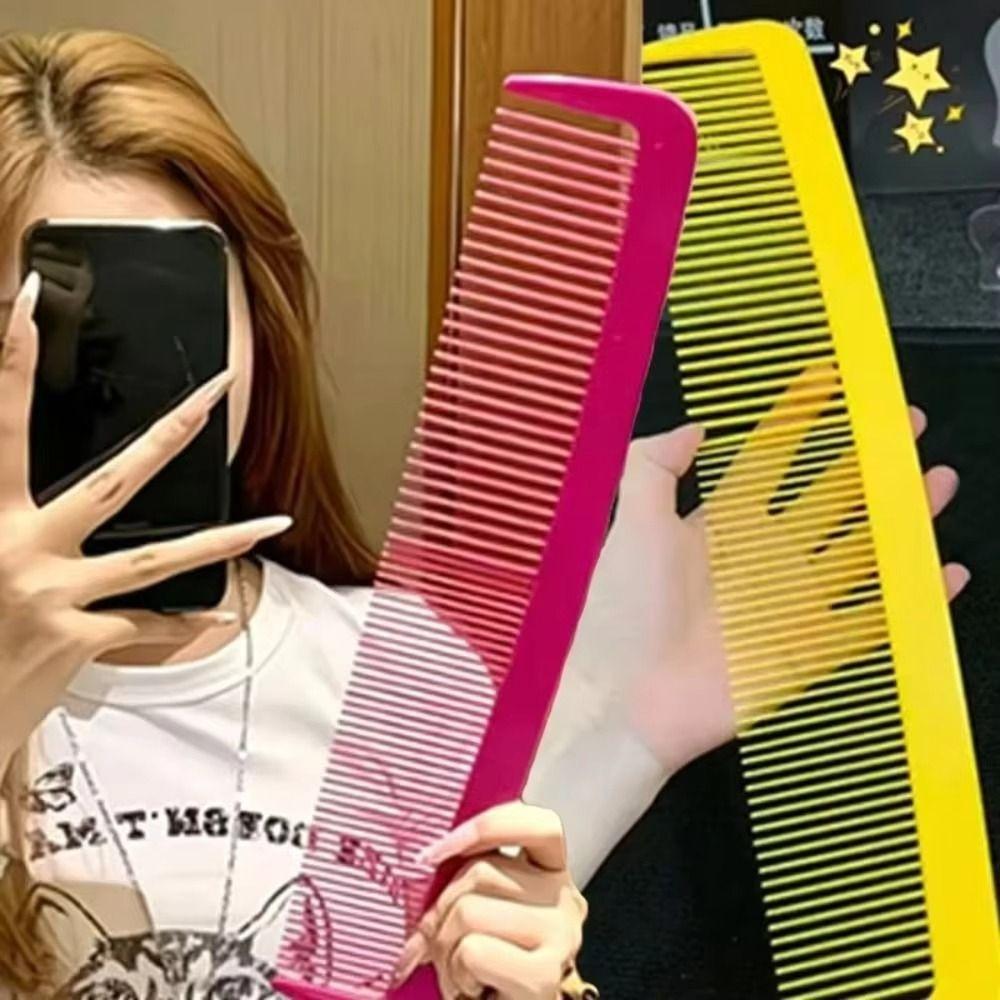 Jumbo Size Extra-large Comb Plastic Funny Giant Comb Jacket Decoration Hair Detangling Comb Girl