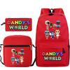 Новый мерч по игре Dandy's world, мультяшный принт, детский рюкзак, трансграничный, большой вместимости, студенческий школьный рюкзак