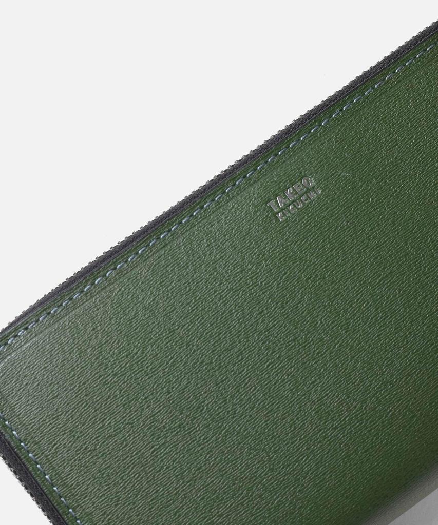 Takeo Kikuchi Max Men's Round Zipper Long Wallet, Green