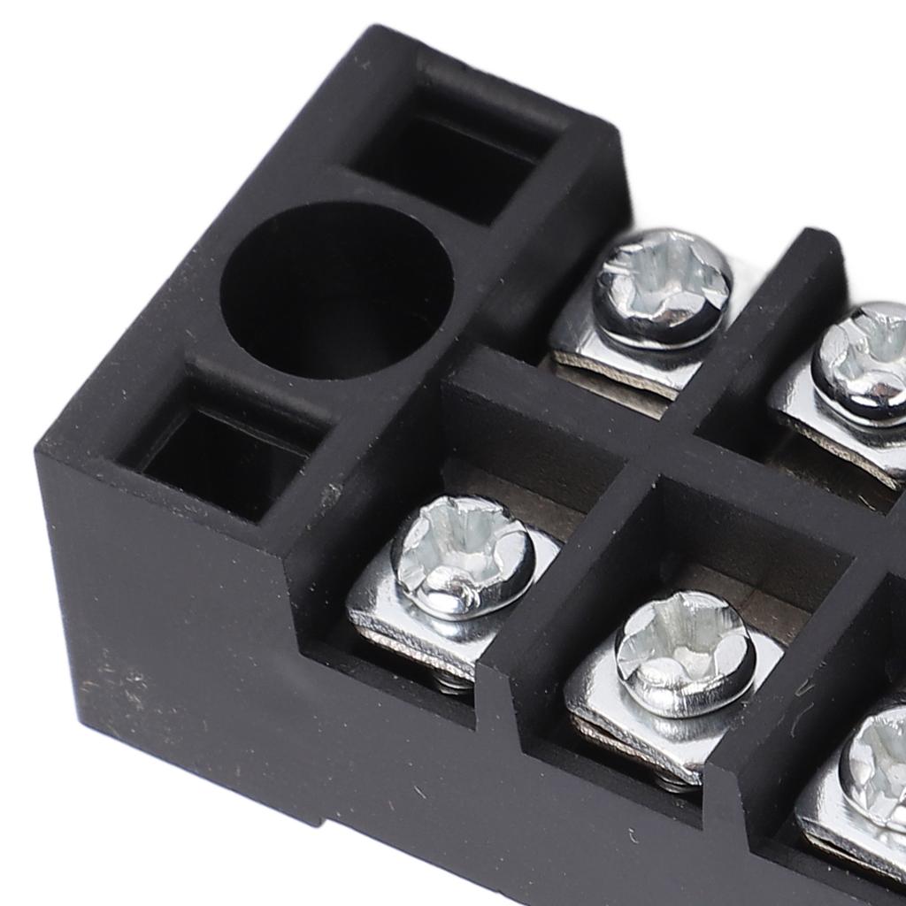 TB‑1505L Terminal Block 5 Positions 600V 15A Dual Row Screw Terminals Strip for Distribution Boxes Distribution Cabinets