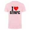 Модная футболка I Love Ozempic Смешное сердце Медицинская цитата о похудении Графическая Унисекс Унисекс Футболки Da181