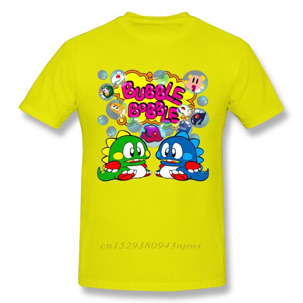 Bubble Bobble Retro Console Game Tshirt Men New Custom Old School Game T Shirt Organic Cotton Plus Size Tee Camiseta