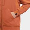 Men's Air Jordan Zion Alphabet Printing Retro Hooded Zipper Jacket Brown DJ5870-246