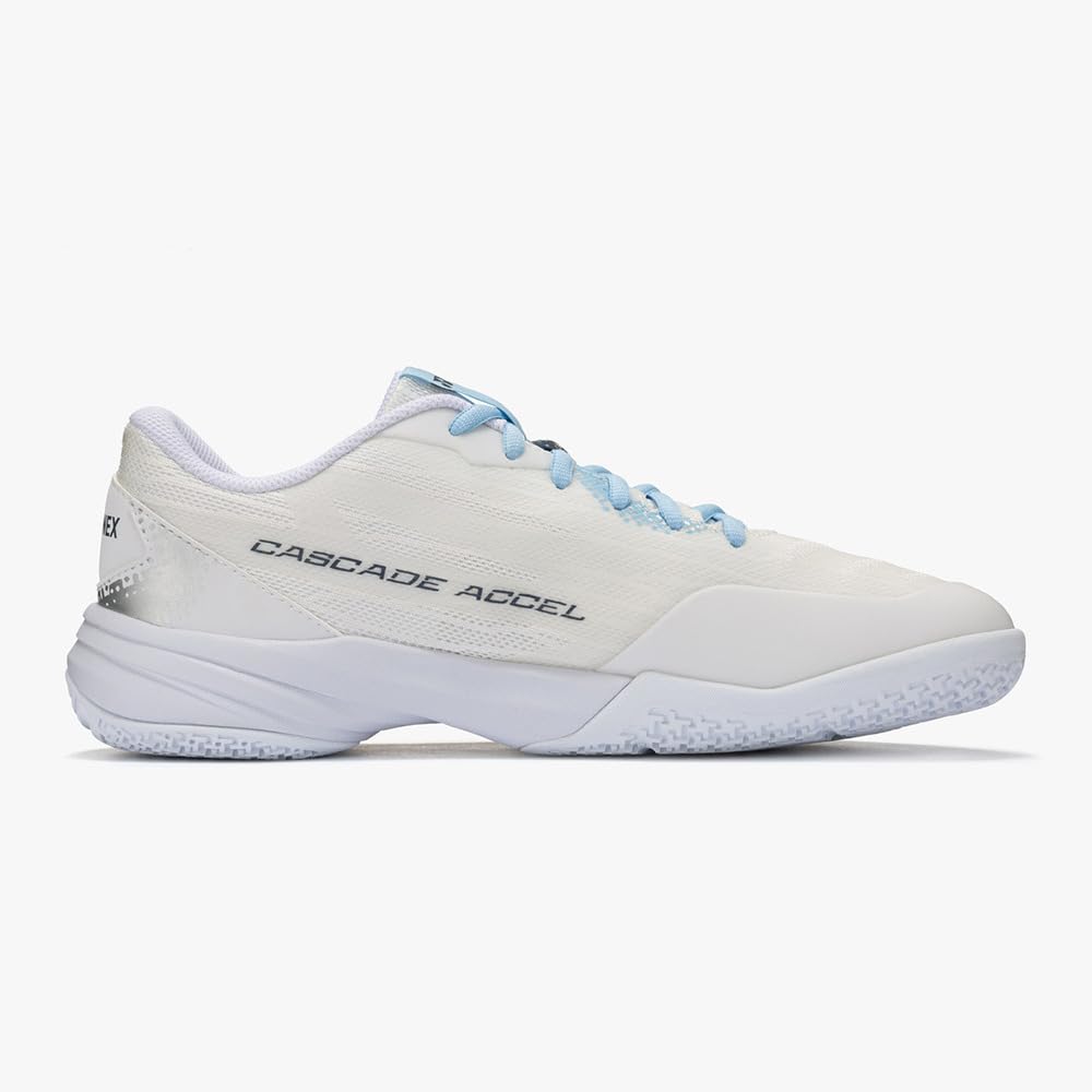 YONEX Power Cushion Cascade Axel Slim SHBCA2S Badminton Shoes, White/Light Blue 289, 24 cm