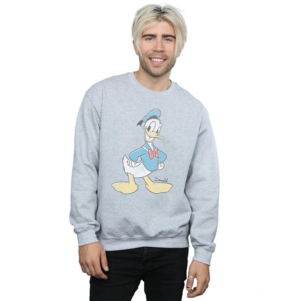 Disney Mens Donald Duck Classic Donald Sweatshirt