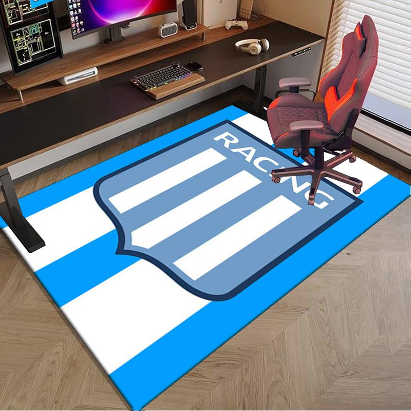 Racing Team Emblem Area Rug for Office, Chair Rug, Decorative Carpet Livingroom Mat, Large Size Fan gifts Christmas gifts