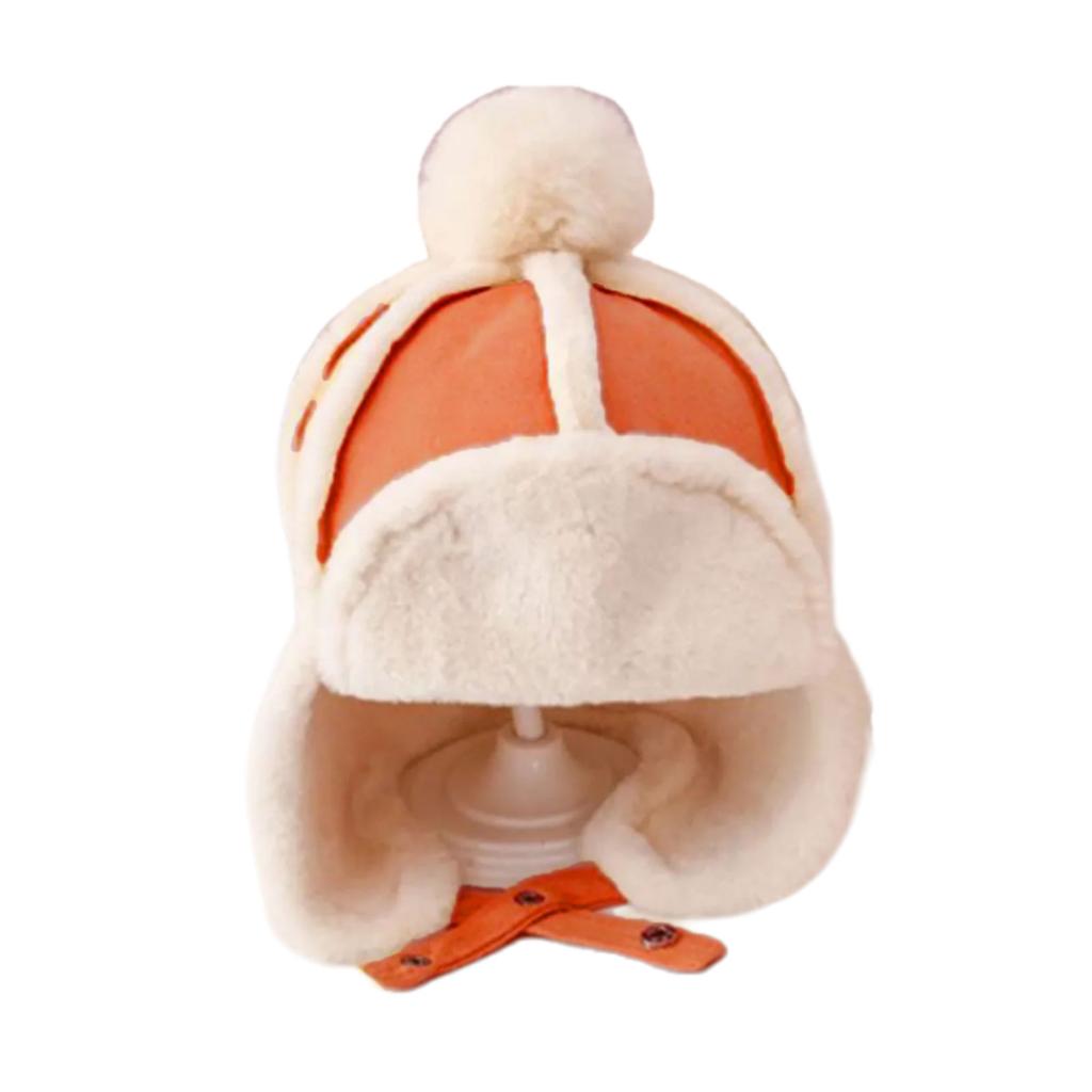 Thicken Warm Winter Hat for Children Earmuff Pilot Hat Plush Bomber Hat Outdoor Activity Trapper Hat for Cold Weather