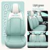 Universal Cartoon Car Seat Cover – Cute, Full-Surround Cushion for Small Cars, Fits 5-Seat Models, All-Season Use.