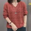 Модный воротник с выемкой, утягивающий, темпераментный, топ, трикотажная рубашка, универсальная, с длинными рукавами, осень и зима для женщин