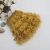 Длина 20 см 500 см Шерстяная кудрявая прядь для волос куклы Kinky Curly Шерстяной материал Парик для куклы Наращивание Ручная работа DIY Аксессуары для кукол