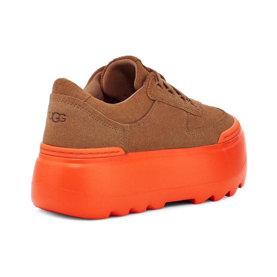 UGG Двухслойные кроссовки из коровьей кожи, универсальные, удобные, модные, женские, коричневые, оранжевые 1135010-COGS