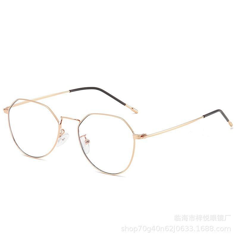 Linhai Ziyue Eyewear Factory, mid-to-high-end men's and women's metal flat glasses, stainless steel frame glasses