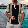 New Trendy Men'S Summer Collar Paul T-Shirt Men'S Heavy Oversize Solid Color Casual Short Sleeve