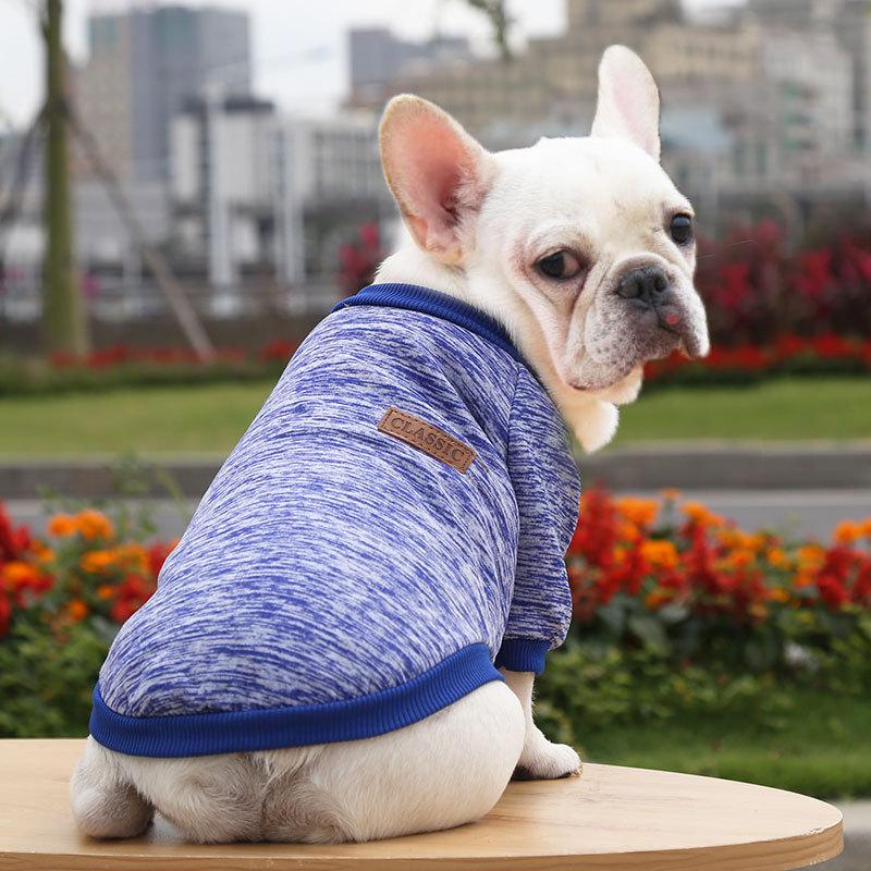 Pet Clothes for Small Medium Dogs, French Bulldog Pug Cat Sweater, Dog Outfits Winter Warm Clothes