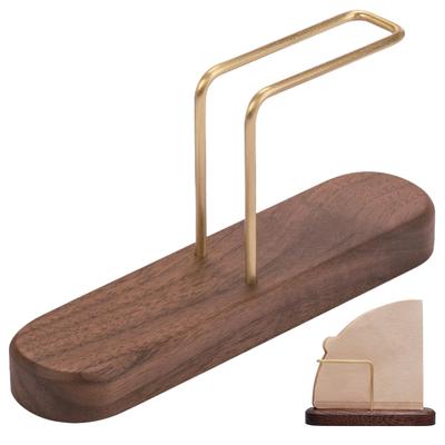 Типы на выбор Чехол для кофейных фильтров из дерева вмещает 35 Хранилище для кофейных фильтров [3 от] [компактный, фильтры] подставка, организация, (маленький)