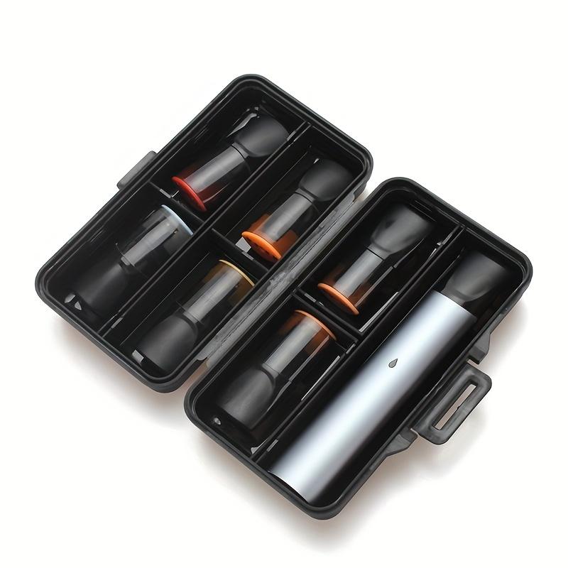 Органайзер-коробка для USB-накопителей с отделениями и крышками для поддержания порядка, подходит для хранения канцелярских принадлежностей, stationery и ювелирных изделий в поездках