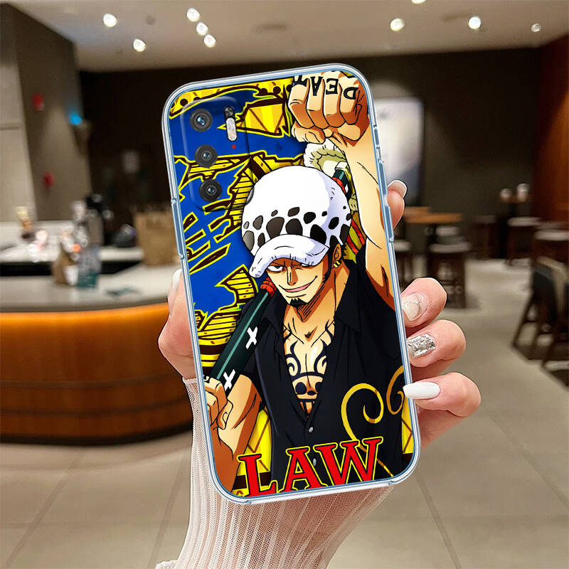 One Piece Law Phone Case for Motorola Edge 20 30 S30 40 50 Fusion Lite Plus Pro Ultra Neo One Action Zoom Hyper Power Macro Vision