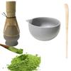 4-Piece Matcha Tea Ceremony Set (100-piece Set) - Includes a 100-piece Chasen, Chasen Holder, Chashaku, Chasa (Tea Scoop), and Matcha Bowl. Ideal for