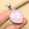 Pink Chalcedony Gemstone 925 Sterling Silver Handmade Lovely Jewelry Pendant For Women