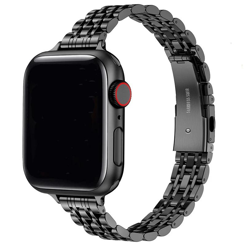 Ремешок из нержавеющей стали для Apple Watch Ultra 2 Ремешок 49 мм 42 мм 44 мм Металлический браслет iWatch Series 9 8 7 6 SE 5 4 3 Женский 45 мм 41 мм