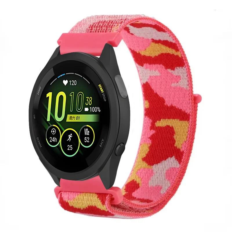 Плетеный нейлоновый ремешок-петля 20 мм 22 мм для Garmin Forerunner 165 55 965 265 255 955 Venu 3 Браслет Garmin Active/Vivoactive 5
