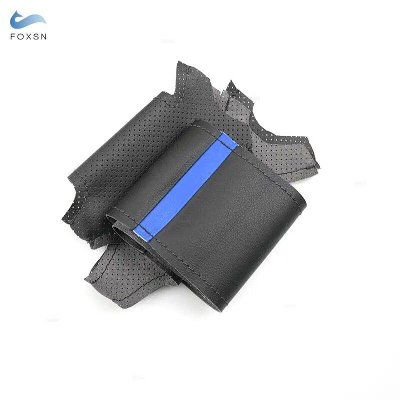 Braid Steering Wheel For Mini Hatchback Clubman Clubvan Convertible Coupe Roadster 3-Spoke Car Steering Wheel Leather Cover Trim