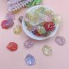 100Pcs AB Colorful Cabbage Leaf Petal Beads Acrylic Fashion for Jewelry Making with Holes Handmade Material