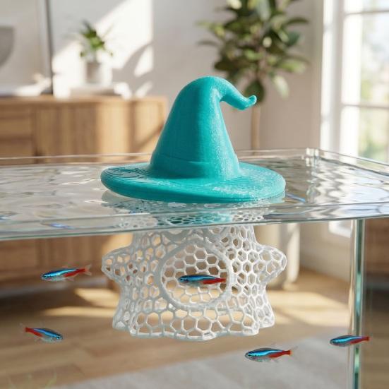 Аквариумная зона отдыха Fish Lounge, с безопасной сотовой полой конструкцией из ПЛА, укрытие-пещера для маленьких тропических рыб, для Хэллоуинского аквариума