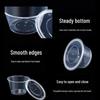 Fangcaodi 450ml Round Disposable Takeaway Bowls with Lids, 300-Count