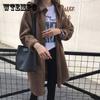 Autumn Jacket Chic Long Corduroy Jackets Coats Female Korean Loose BF Coats Casual Jacket