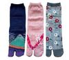 Mode Select Set of Tabi Japanese Sizes Made In Perfect for Kimono and Yukata of Your 3-Pair Women's Socks, Pattern, 22-25cm, Japan, (Pattern Choice)