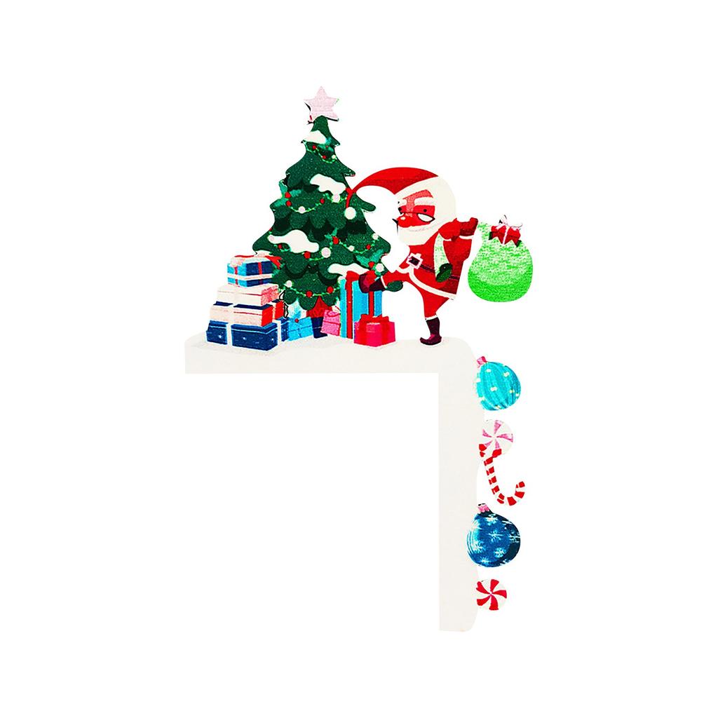 Новый рождественский декор для дверных топперов, HD-топпер, украшения для угловых знаков верхней дверной рамы, настенные поделки для украшения рождественской вечеринки