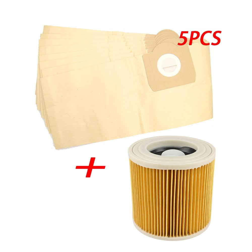 Пылевой фильтр для пылесосов Karcher WD2250 WD3200 MV2 MV3 WD2 WD3, детали картриджа HEPA-фильтра