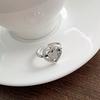 Vintage Heart Pentagram Open Ring for Women Sweet Cool Old Made Hollow Love Star Personality Finger Accessories Fashion Jewelry