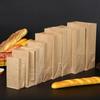 20/50/100pcs Brown Kraft Paper  Food Vegetables Shopping Bag Candy Package Kraft Lunch Bag Grocery Cookie Bread Bucket Bag