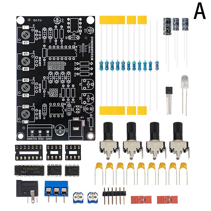 Генератор сигналов Icl8038, набор для самостоятельного эксперимента, синусоидальный/треугольный/квадратный пилообразный сигнал 5 Гц-400 кГц, регулируемая частота, амплитуда