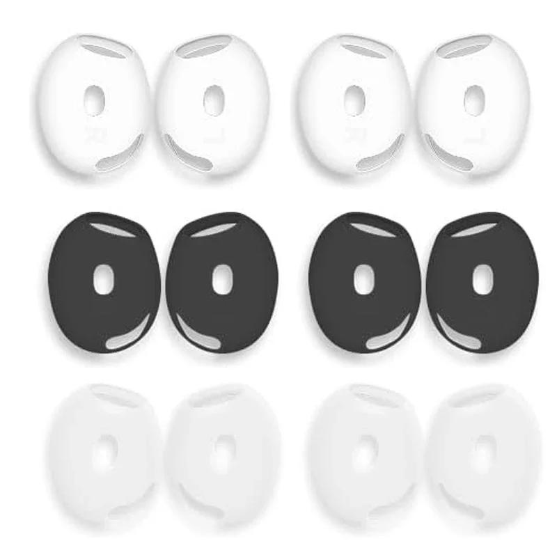 Мягкие силиконовые противоскользящие насадки для ушей для AirPods 4-го поколения 2025 Ультратонкие сменные насадки Покрытие-кожа для наушников AirPods 4