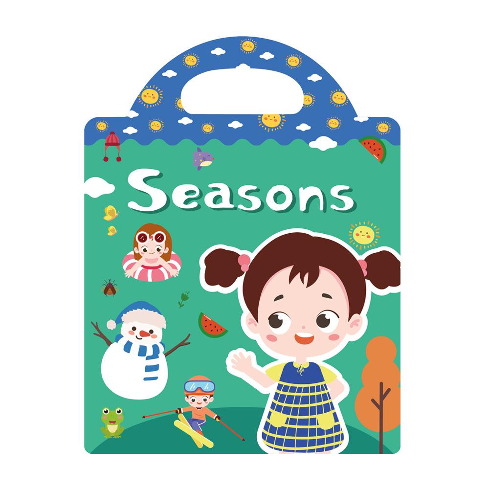 Repetitive children's toys featuring "First Book" animal, dinosaur and ocean scene jelly sticker books