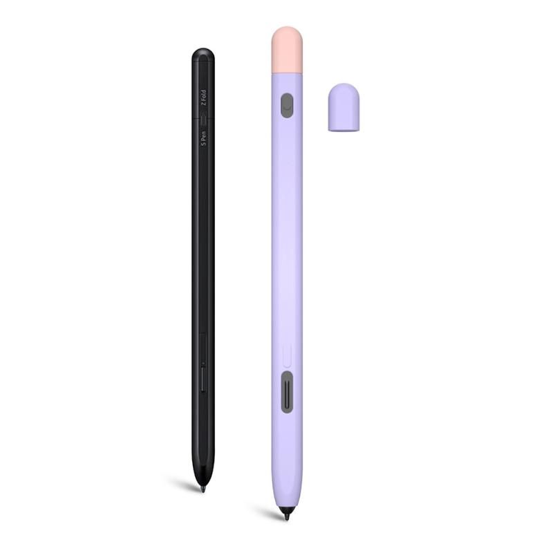 Силиконовый чехол контрастного цвета, устойчивый к царапинам, защитный чехол для ручки, совместимый с Galaxy Tab S-pen Pro