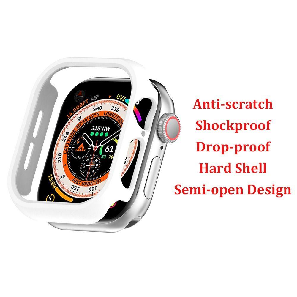 Жесткий PC бампер-чехол для Apple Watch Series 10 42/46 мм Защитная крышка для iWatch Антицарапина Ударопрочный Полый Полупрозрачный Каркас