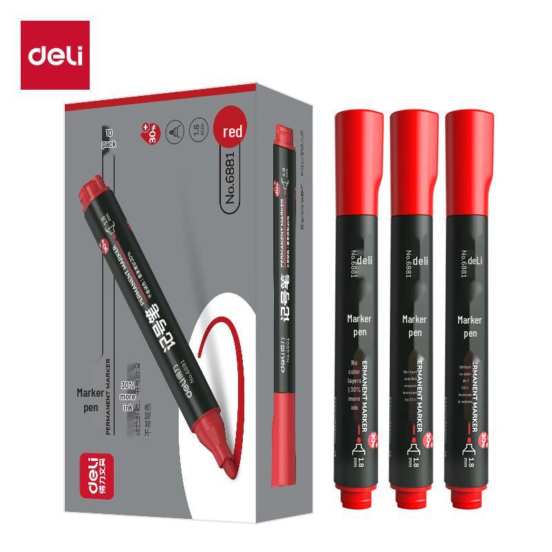 Deli Broad Tip Oil-Based Marker Pen