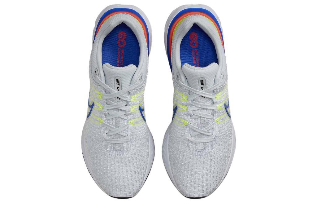 Nike React Infinity Run Flyknit 3 Чистый платиновый Синий гонщик DX3353-001