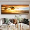 Beach Sea Sunset Landscape Canvas Painting Nordic Nature Posters and Prints Wall Art Pictures Living Room Home Decor No Frame