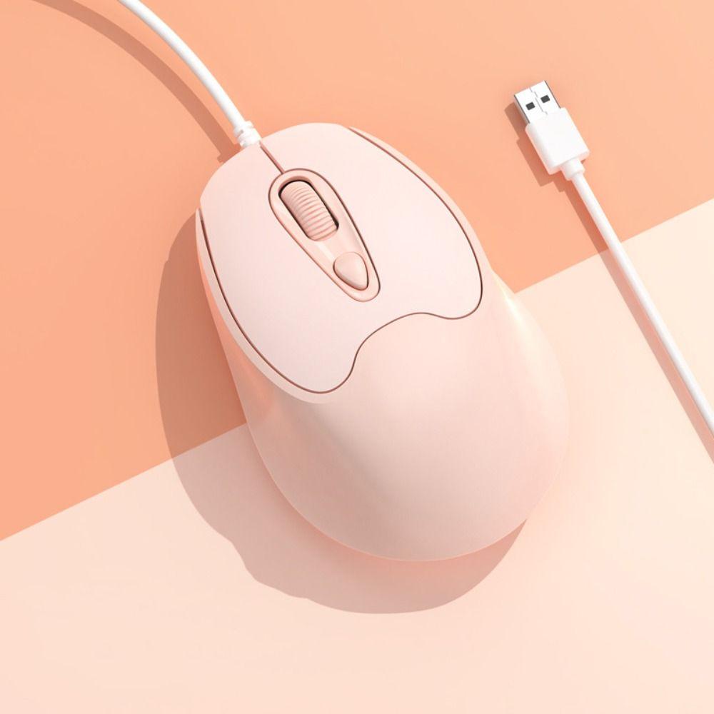 USB Wired Mute Mouse Type C USB Cable Ergonomic Mice Type C Wired Mouse Desktop Notebook