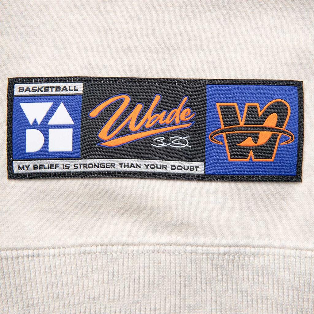 Мужская толстовка Li Ning Wow Wade Series Devil Fish Fleece, теплая, свободная, приятная для кожи, мягкая, удобная, с круглым вырезом и принтом букв, AWDV889-3
