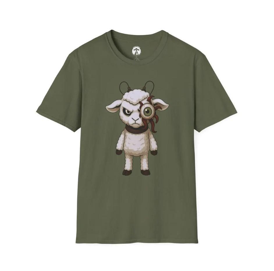 Sheep T-Shirt Dark Humor Sci-Fi Graphic Funny Horror Tee Gift for Friends All
