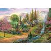 [Made In Japan] Beverly 300 Piece Jigsaw Puzzle Shining Spring and Riverside Chapel (26 X 38cm) 93-161 Green